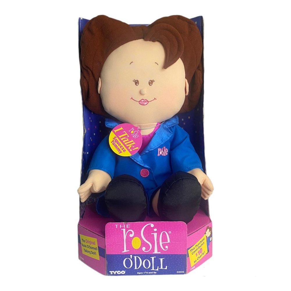 The Rosie ODoll Talking Plush Original Rose ODonnell Doll 34609 Tyco Toy 1977